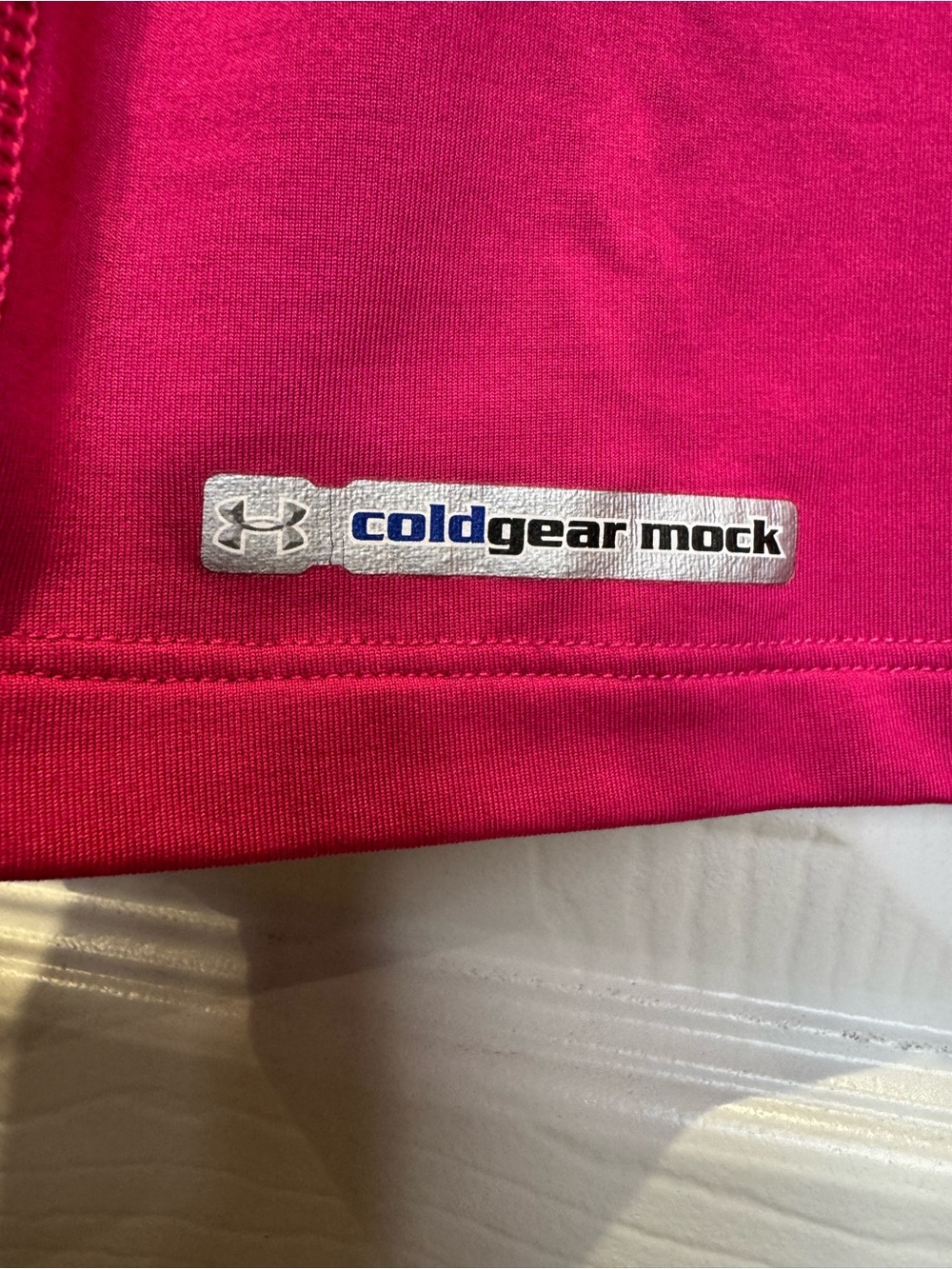 Under Armour Women's Large Coldgear Mock Long Sleeve Pink - Picture 6 of 7